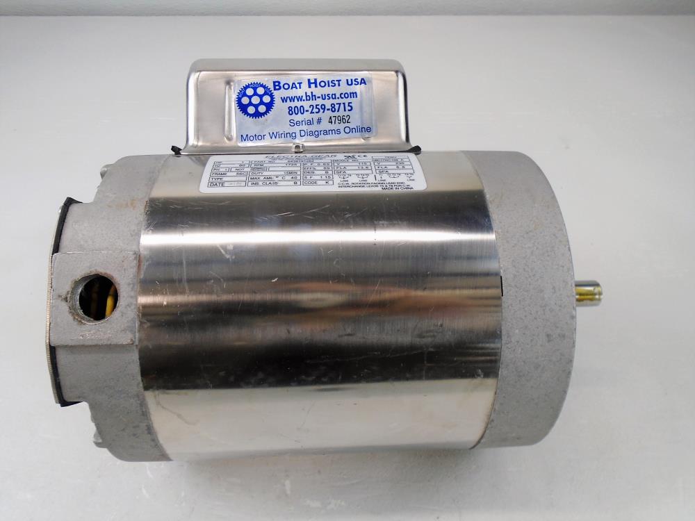 Electra-Gear 1HP Stainless Electric Motor 6439191210